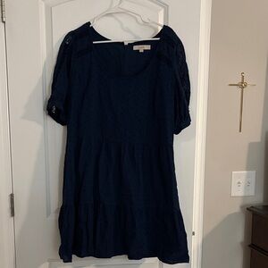 LOFT Dark Blue Mini Dress